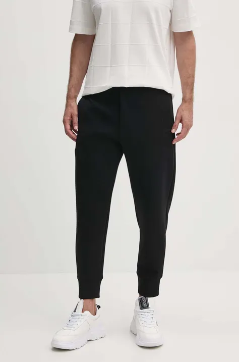 Emporio Armani spodnie męskie kolor czarny joggery