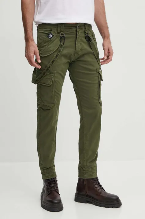 Alpha Industries spodnie Utility Pant męskie kolor zielony w fasonie cargo