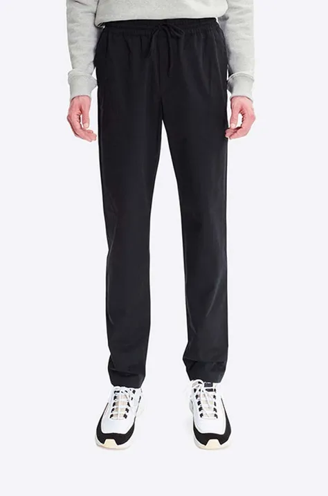 Бавовняні штани A.P.C. чоловічі колір чорний пряме COERD.H08354-BLACK