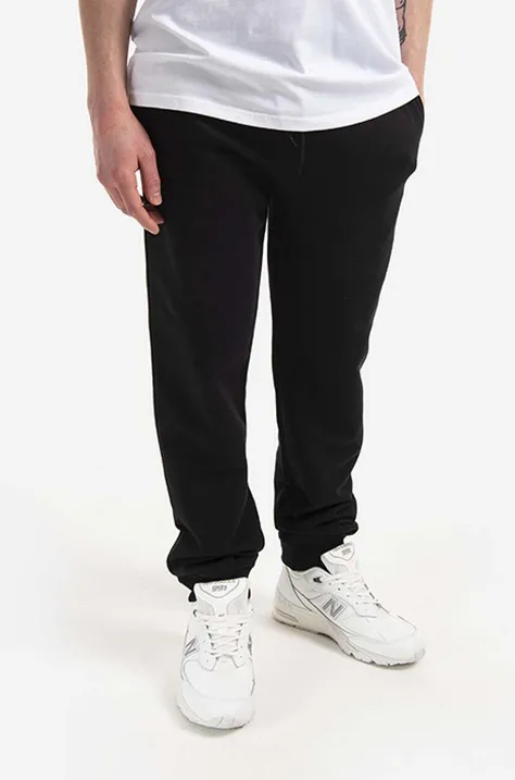 Хлопковые спортивные штаны A.P.C. Jogging Item цвет чёрный однотонные COEAS.H28072-BLACK