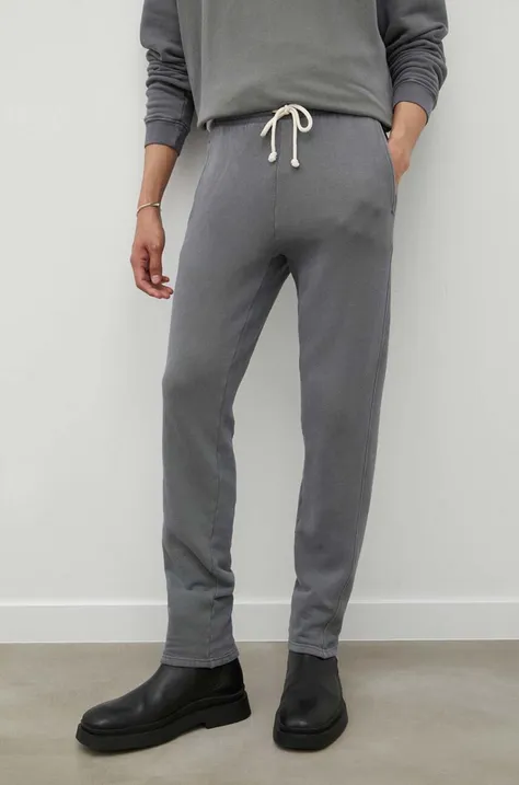 Спортивные штаны American Vintage цвет серый с аппликацией