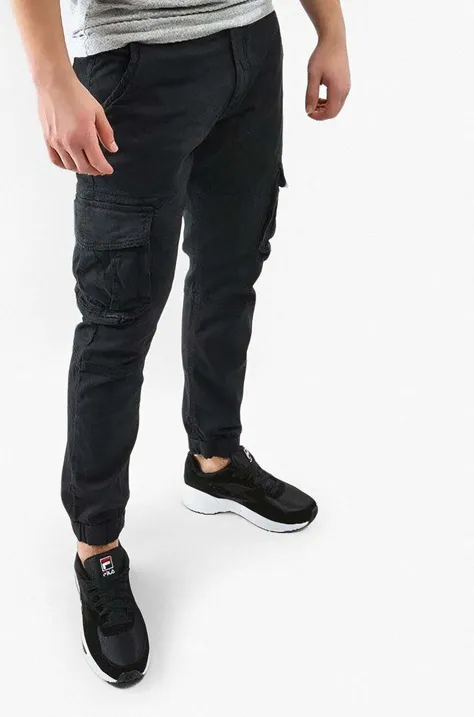 Nohavice Alpha Industries Army Pant Army Pant 196210.03, pánske, čierna farba