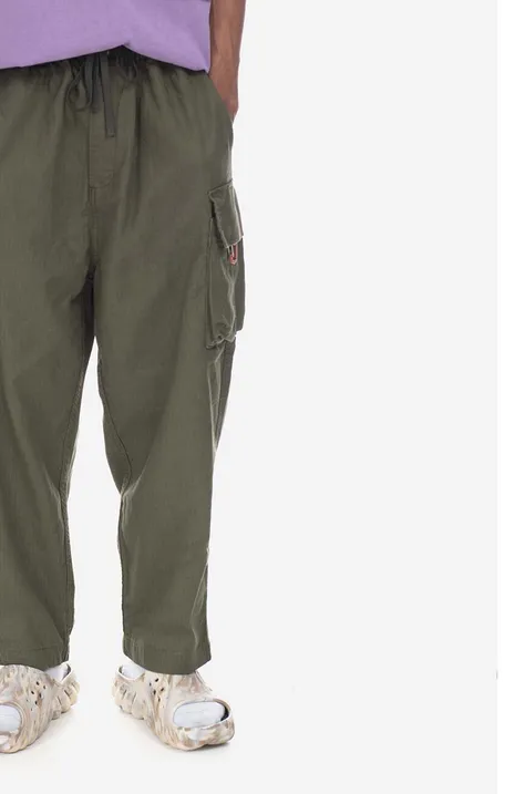 Manastash spodnie męskie kolor zielony w fasonie cargo 7923110011-310