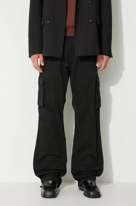 Kalhoty Alpha Industries Jet Pant pánské, černá barva, jednoduché, 101212.03