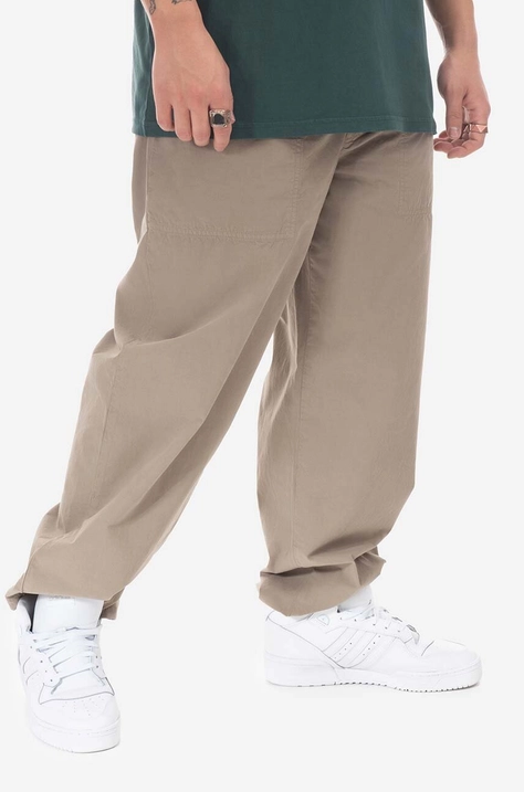 Bavlněné kalhoty Stan Ray Jungle Pant SS23023DUS béžová barva, jednoduché