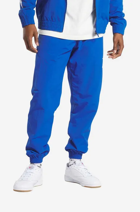 Reebok spodnie dresowe CL Vector Trackpant kolor niebieski gładkie IA2510-NIEBIESKI