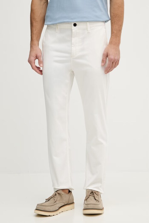 Панталон BOSS Orange мъжки в бежово с кройка тип чино 50510917