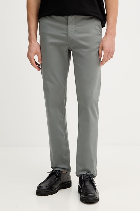 Брюки BOSS Orange цвет бежевый фасон chinos 50510917