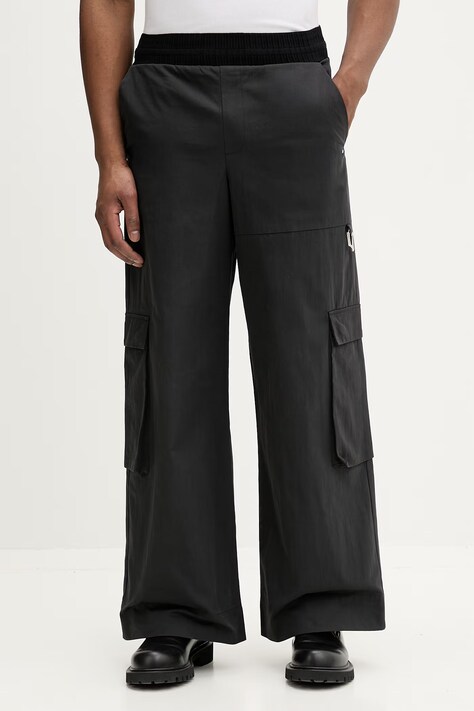 Панталон Heliot Emil мъжки в черно със стандартна кройка SS26PRE_M_10_207_BLK01_CO