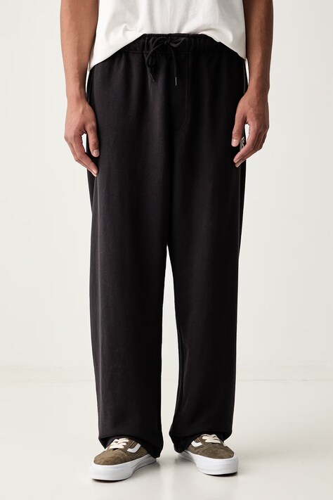 Vans tepláky pánské s bavlnou černé high waist VN000XEPBLK1