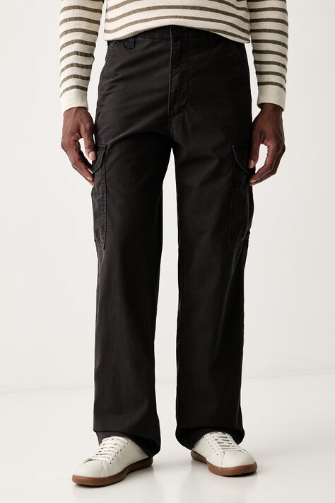 Levi's φαρδύ παντελόνι ανδρικό βαμβακερό XX CARGO BAGGY μαύρο κανονική 003KQ