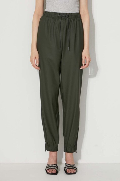 Спортивні штани Rains колір зелений 18560.-SAND
