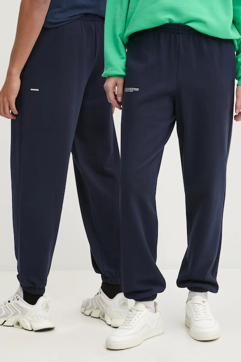 Памучен спортен панталон Pangaia в черно с изчистен дизайн 10000295