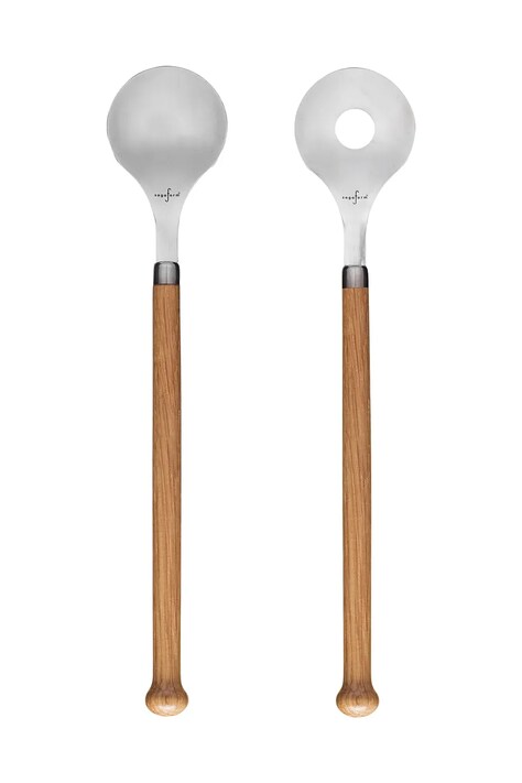 Sagaform łyżki sałatkowe Nature 2-pack kolor multicolor