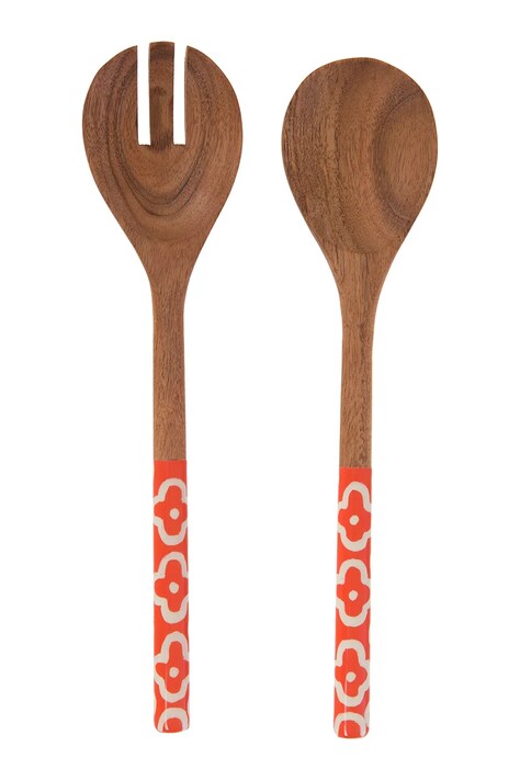 home & lifestyle łyżki sałatkowe 30 x 1.5 x 7 cm kolor multicolor 169846