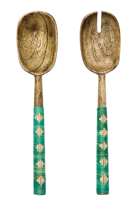 Madam Stoltz łyżki sałatkowe 27 cm 2-pack kolor multicolor MMS25.02.05