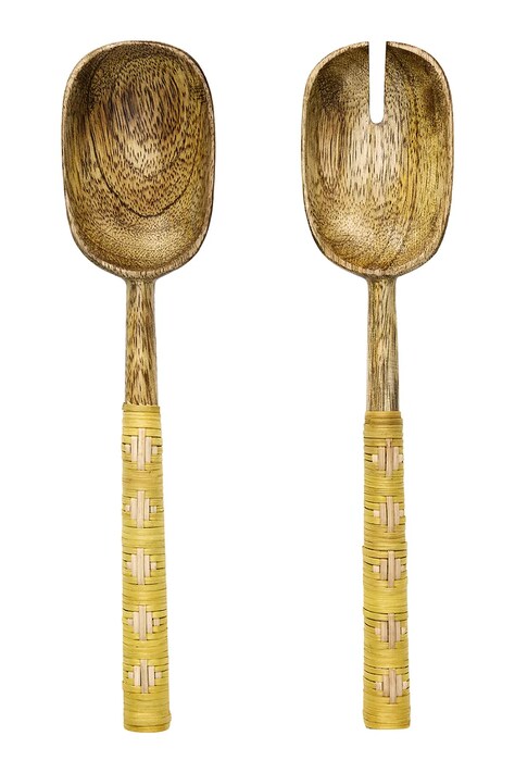 Madam Stoltz łyżki sałatkowe 27 cm 2-pack kolor multicolor MMS25.02.06