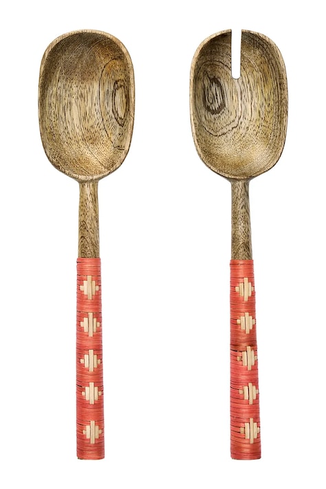 Madam Stoltz łyżki sałatkowe 27 cm 2-pack kolor multicolor MMS25.02.07