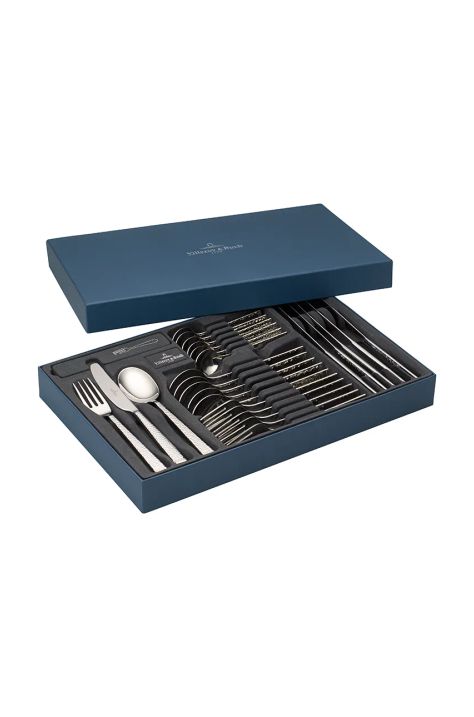 Set pribora za jelo za 6 osoba Villeroy & Boch Blacksmith 24-pack boja: siva