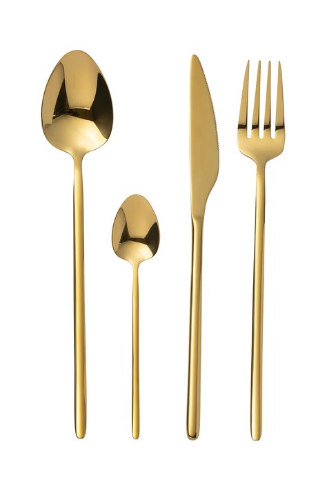 J-Line set di posate per 6 persone colore giallo