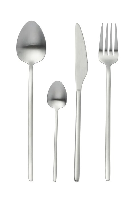 J-Line set di posate per 4 persone colore grigio