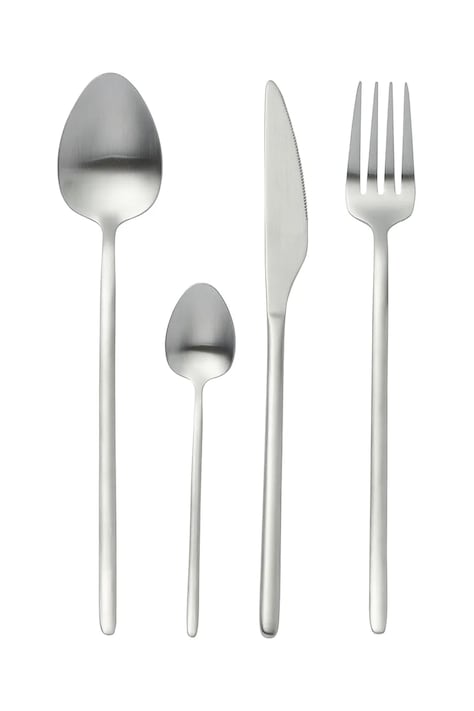 J-Line set di posate per 4 persone colore grigio