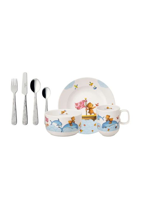 Villeroy & Boch zestaw śniadaniowy dla dzieci Happy as a Bear 7-pack kolor multicolor