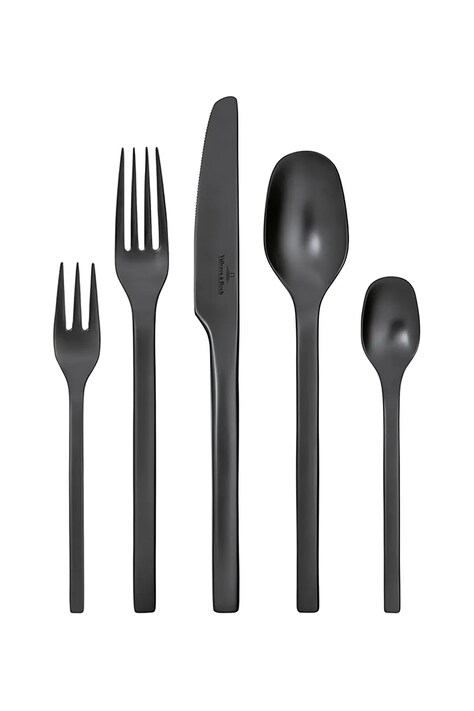 Sada príborov pre 4 osoby Villeroy & Boch čierna farba