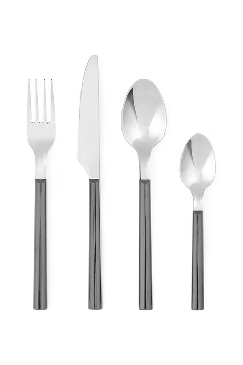 Rosendahl komplet sztućców dla 4 os. Bistro Cutlery 16 cm kolor szary