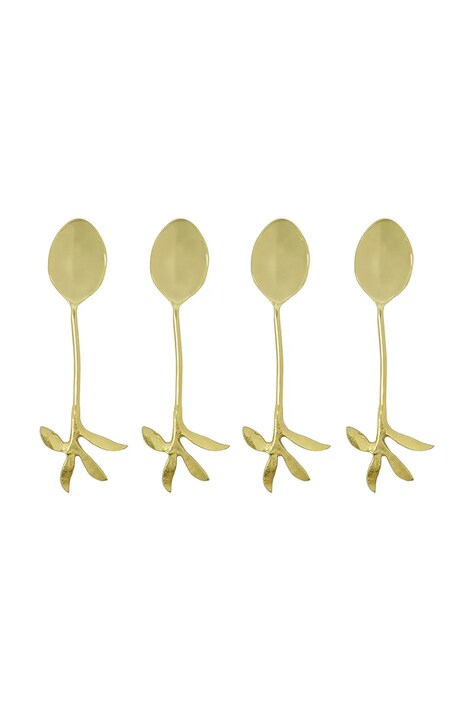 House Doctor zestaw łyżeczek HDServe 4-pack kolor żółty
