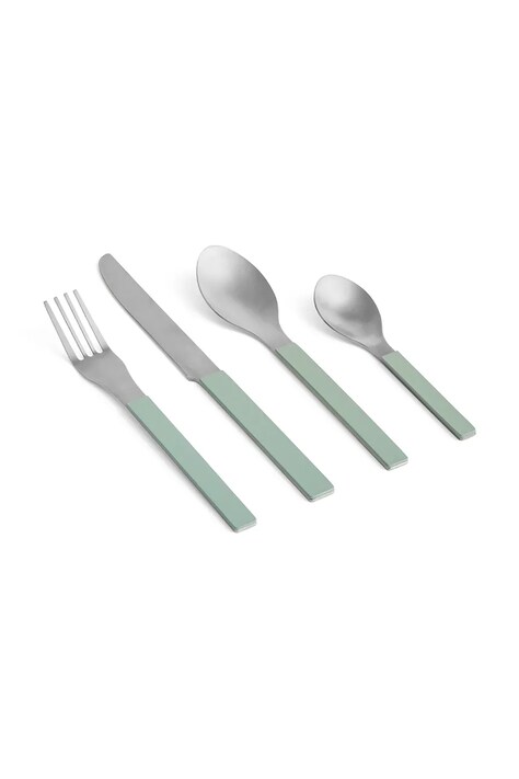 HAY komplet sztućców MVS 4 x 23,5 cm 4 elementy kolor zielony