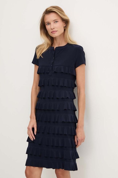 Joseph Ribkoff rochie culoarea bleumarin, mini, dreaptă, 211350