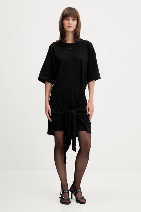 Diesel sukienka D-EIVOR kolor czarny mini oversize A19232.0NIAX
