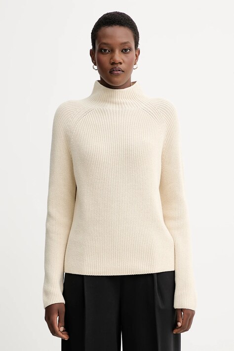 Marc O'Polo pulover de bumbac culoarea negru, cu turtleneck, M09605960009