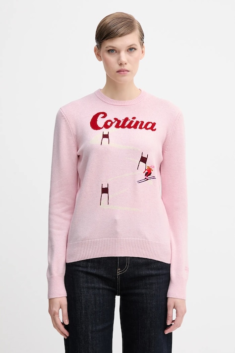 MC2 Saint Barth maglione in lana donna colore rosa  QUE0018
