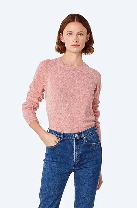 A.P.C. wool blend jumper Pull Axelle women’s pink color