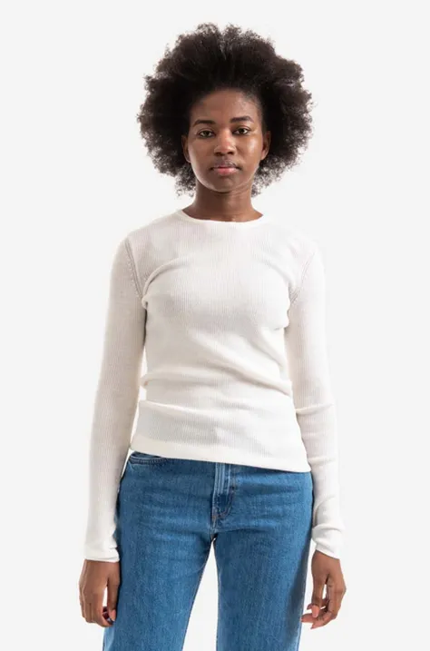Norse Projects sweter wełniany Siri Merino damski kolor beżowy lekki NW45.0182.0957-0957