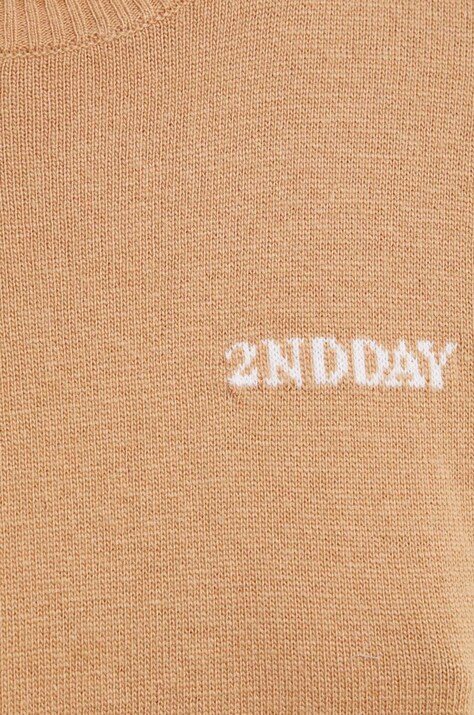 Светр з домішкою вовни 2NDDAY Lance — AA00-SWD0KP, коричневий — фото 5