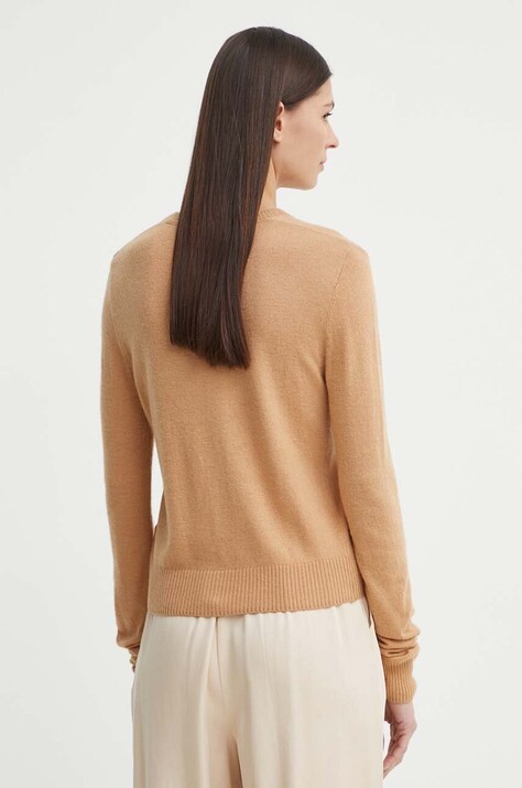 Кардиган з домішкою вовни 2NDDAY 2ND Vinny TT - Soft Wool Blen — AA00-SWD0KR, коричневий — фото 3
