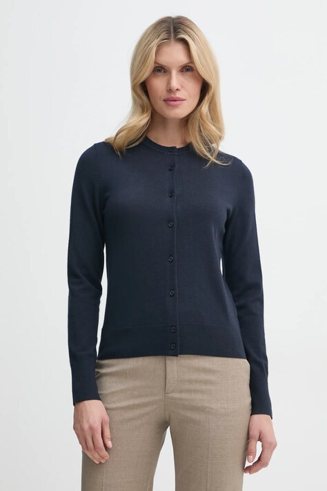 Filippa K cardigan din lana culoarea albastru marin, light, 28921