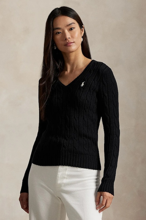 Polo Ralph Lauren svetr dámský bavlněný černý 211971870