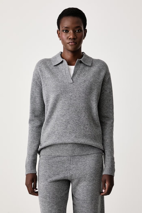 MC2 Saint Barth Sweter damski wełniany szary EZE0003