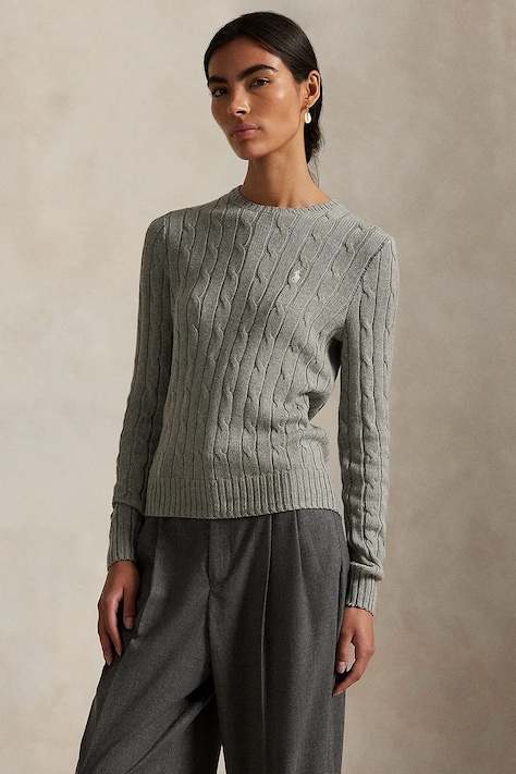 Polo Ralph Lauren pulover de cașmir culoarea gri, light, 211971795