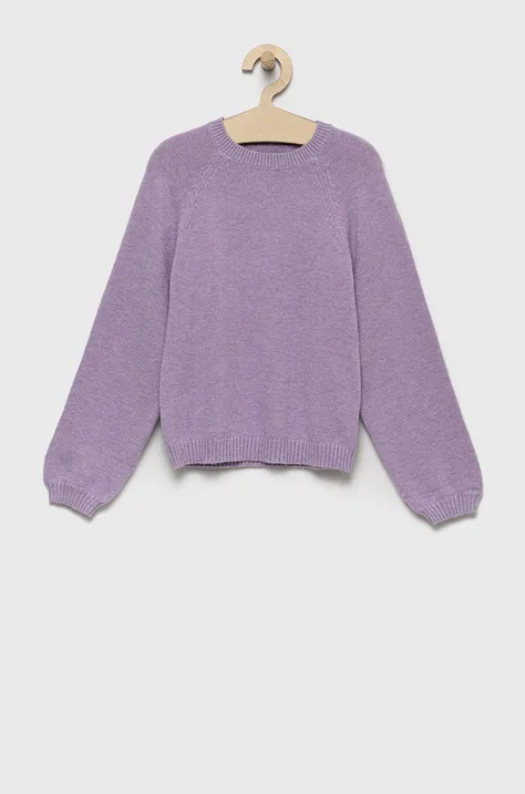 Παιδικό πουλόβερ Kids Only χρώμα: μοβ