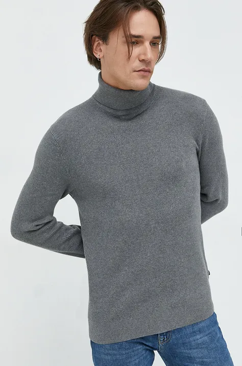 Пуловер Only & Sons мъжки в сиво с поло