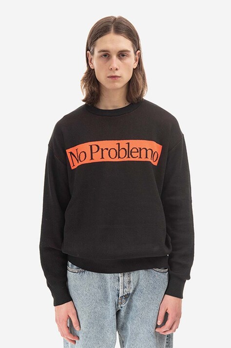 Aries jumper men’s black color