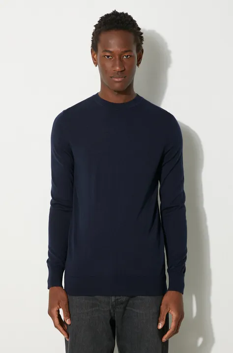 Вовняний светр Samsoe Samsoe чоловічий колір синій легкий