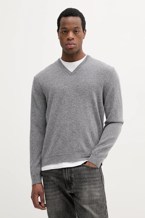 United Colors of Benetton pulover de lână culoarea gri, 1002U4407