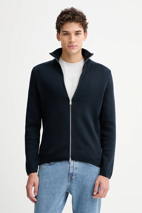 Бавовняний светр Marc O'Polo колір синій M20501661002