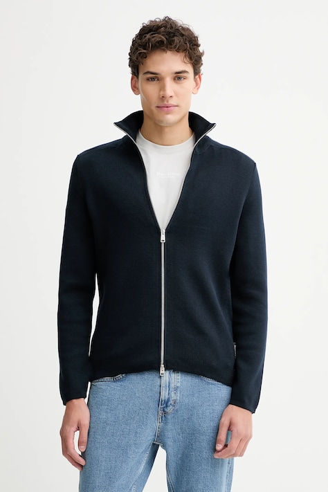 Bavlněný svetr Marc O'Polo pánský, tmavomodrá barva, M20501661002